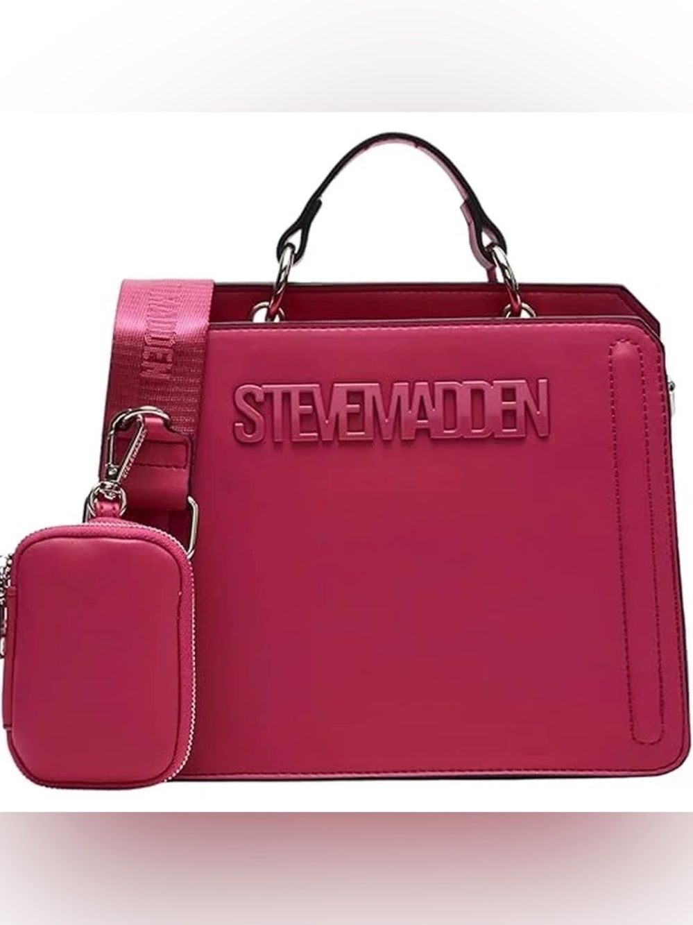 NWT Viral Steve Madden Bevelyn Bag Crossbody Purse Fuchsia Pink
